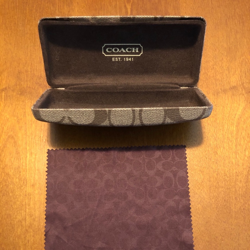 Coach eye glass case